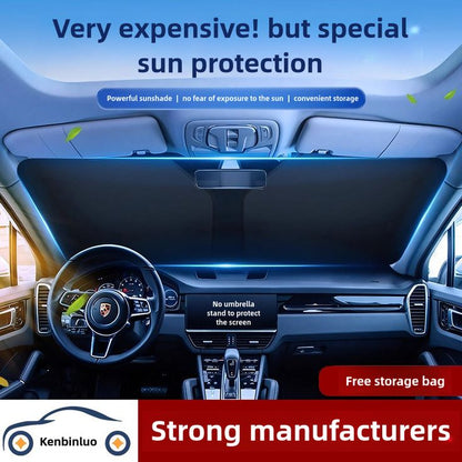 New aluminum alloy retractable sunshade