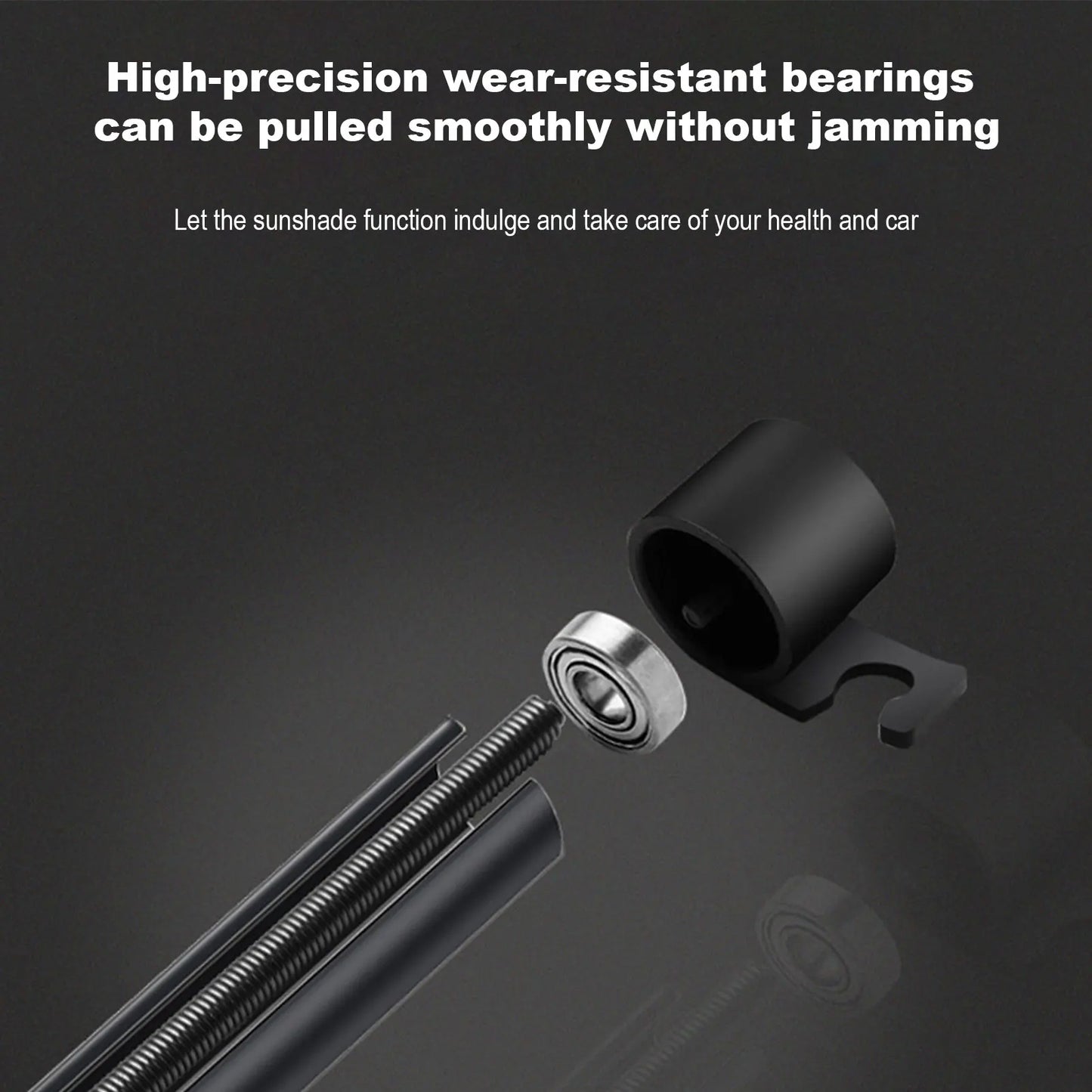 New aluminum alloy retractable sunshade