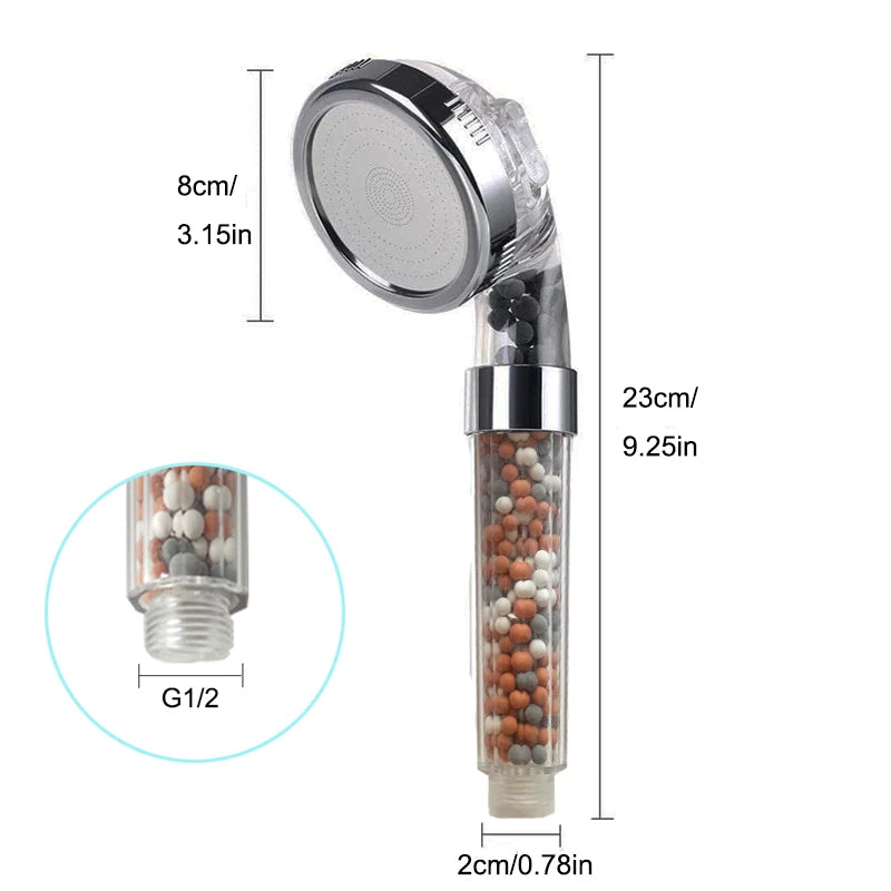 Filter Shower Head, HOMGEN Ionic Filtered Shower